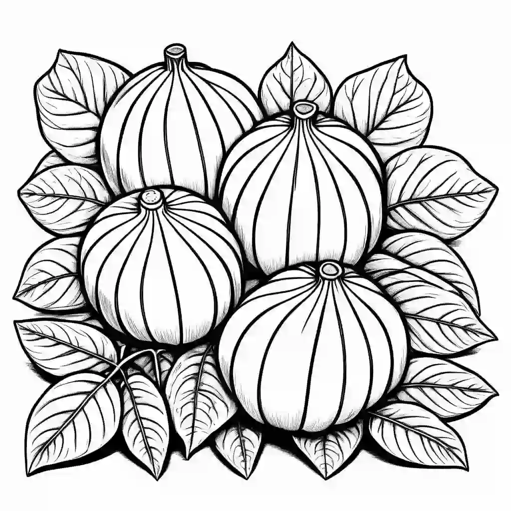 Yams coloring pages